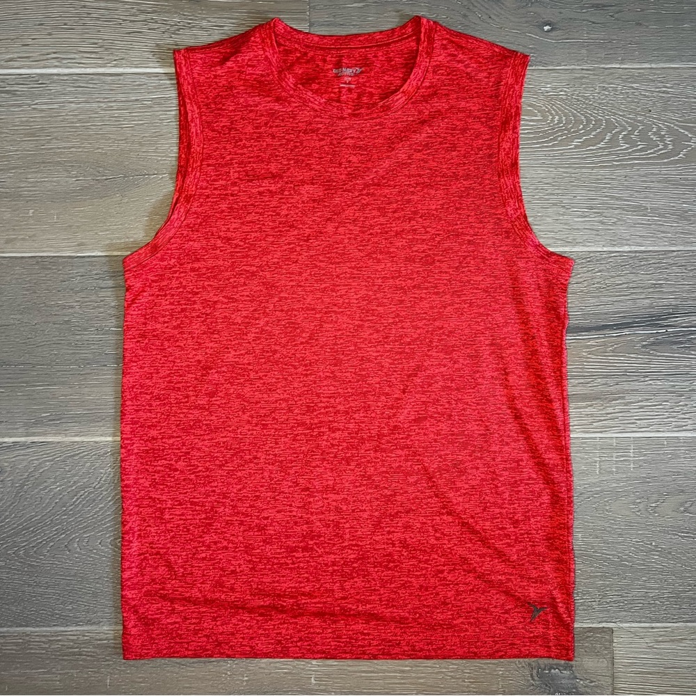 Old Navy Active “Core” Women's Coral Pink High-Neck Muscle Tank Top Size Small